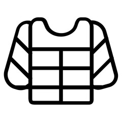 Jacket Line Icon