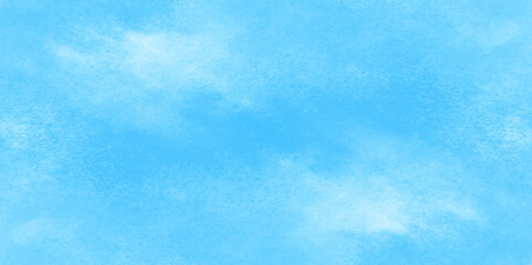 Abstract blue watercolor background with colors, watercolor scraped grungy background, This watercolor design with watercolor texture on white background, Background with clouds on blue sky.	