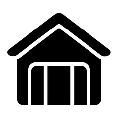 Garage Solid Icon