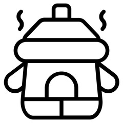 Rice  Cooker Line Icon