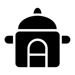 Obraz premium Rice Cooker Solid Icon