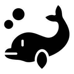Dolphin Solid Icon