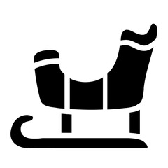Sleigh Solid Icon
