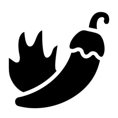 Chili Solid Icon