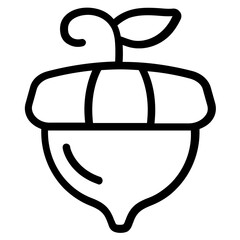 Peanut Line Icon