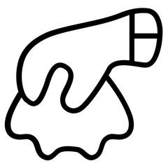 A Piece of Tissue Line Icon