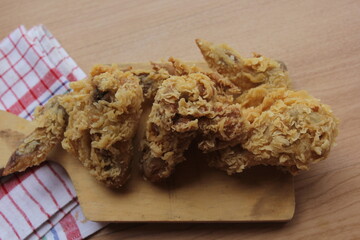 fried chicken on table