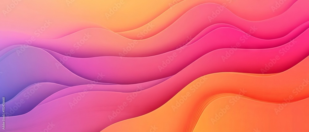 Poster modern colorful gradient background with flowing wave lines and dynamic color transitions, vibrant a
