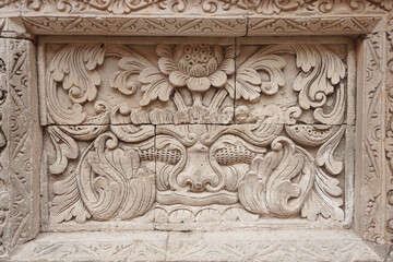 Balinese Ornaments Flower Carvings are very beautiful