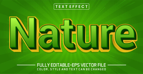 Nature  font Text effect editable