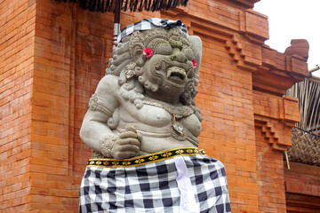 Guardian statue on the right side of Jagatnatha Temple, Denpasar