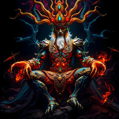 Majestic Poseidon in Action with Dazzling and Vibrant Colors