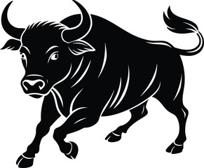 Powerful Bull Vector Illustration 