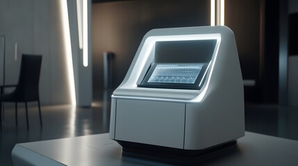 Advanced genetic testing equipment in modern laboratory. Precision tools for DNA analysis and medical research, symbolizing scientific progress and personalized healthcare solutions.
