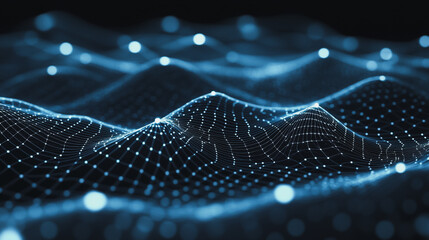 abstract business connection of line from nail node to node on world map background Innovation network points Earth's surface