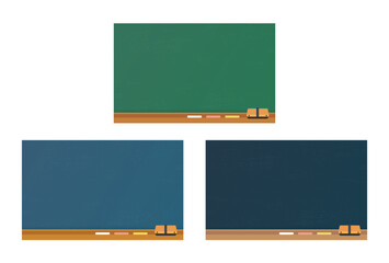 シンプルな黒板の背景セット１