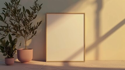 Minimalistic Advertising Mockup Template with Clean Design for Modern Decoration Display