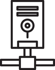Network Device Line Icon
