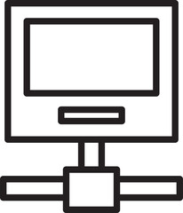 Network Device Line Icon
