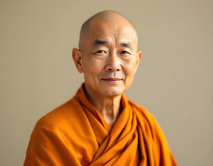 Obraz premium Portrait of a Buddhist monk