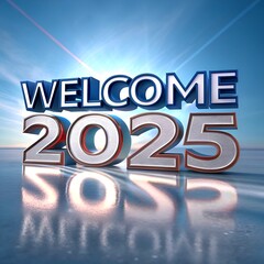 A vibrant and festive scene celebrates the arrival of 2025 with the bold text "HAPPY NEW YEAR 2025" glowing in radiant, multicolored neon lights.(AI generate)
