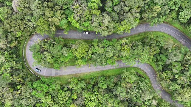 Morretes Brazil. Estrada Da Graciosa At Morretes In Parana Brazil. Historical Road. Winding Landscape. Travel Destination. Estrada Da Graciosa At Morretes In Parana Brazil. Vacation Tourism.