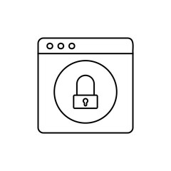 Outline Icon Security For Website Security