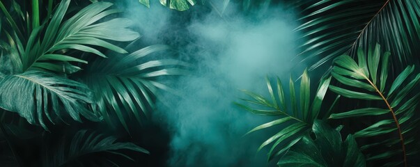 Ethereal humidity mist enveloping a serene landscape, creating a dreamlike atmosphere in nature's embrace.