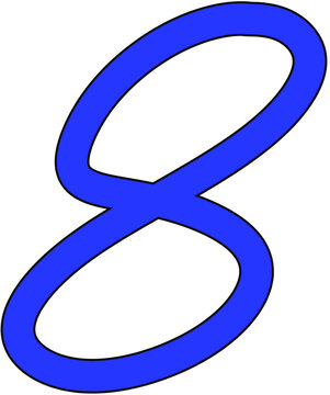 recommend clip art: Number eight