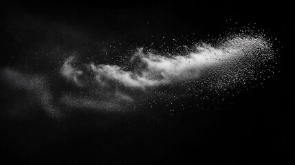 Abstract Black Background With White Noise And Dust Cosmic Canvas Awe-Inspiring Majesty of the Milky Way Galaxy Spanning the Vast Night Sky

