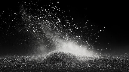 Obraz premium Cosmic Canvas Awe-Inspiring Majesty of the Milky Way Galaxy Spanning the Vast Night Sky dust overlay, black background smoke