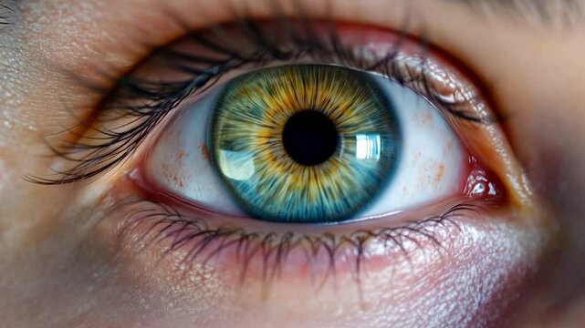 eye pupil extreme close up