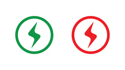 charging point icon on white background