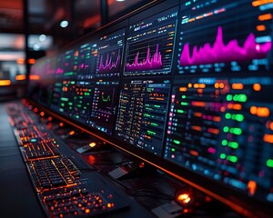 AI Powered Logistics Control Center Monitoring Real Time Data for Streamlined