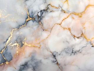 Abstract blue and gold fluid art design featuring flowing lines and shimmering accents creating a luxurious and elegant artistic composition for modern decor.