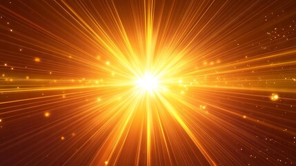 Fototapeta premium Vibrant sun ray vector background with retro sunburst design, glowing radial beams, and radiant sunrise or sunset light illustration