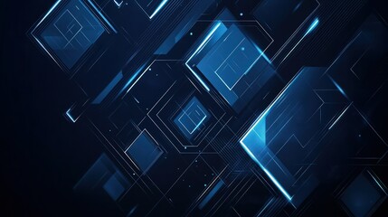 Abstract dark blue textured of geometric shapes with light hexagon line. Modern luxury futuristic background vector illustration. Wallpaper Creative