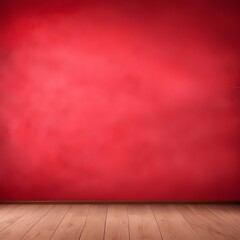 red room with a wall