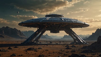 ufo in the sky