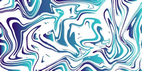 Abstract Blue Liquefy wallpaper art design. Blue and White wavy background. Marbleized Stripes With marble ink texture. Splash of paint. Colorful liquid. liquid dynamic swirl texture in blue and white