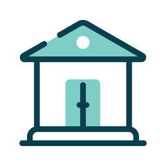 Get this amazing icon of bank in modern style