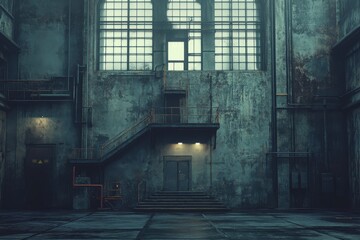 Obraz premium old abandoned factory