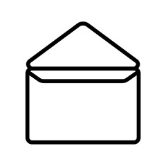 Simple mail envelope line icon