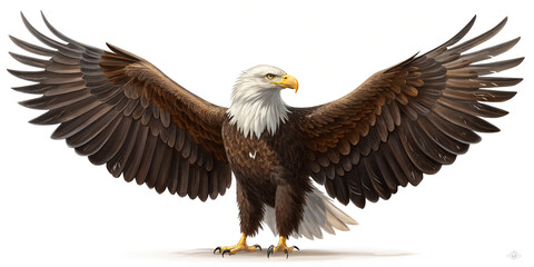 Naklejka premium Eagle Front View