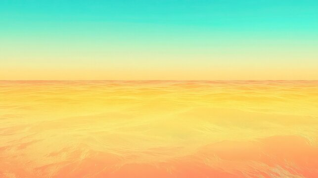 A vibrant gradient background with tropical-inspired hues of turquoise, coral, and golden yellow. The transition between colors is smooth and harmonious, evoking the feel of a lively beachscape ,