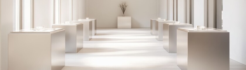 Luxurious High-End Retail Store Interior Showcasing Elegant Decor and Sophisticated Design Elements.