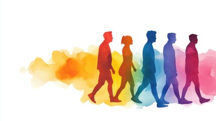 Diverse Skillsets: A Dynamic Watercolor Showcase Celebrating Creativity and Unique Talents in Art.