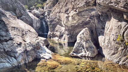 old cave in the mountains