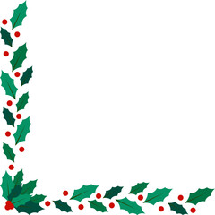 Christmas Holly Corner