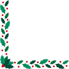 Christmas Holly Corner